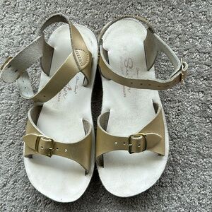Saltwater Sandals- Gold - Size 12